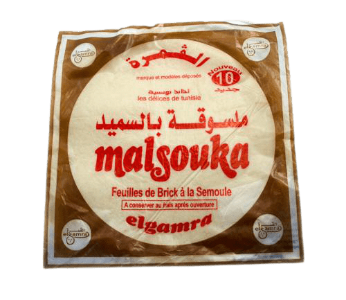 10 FEUILLES DE BRICK À LA SEMOULE MALSOUKA ELGAMRA