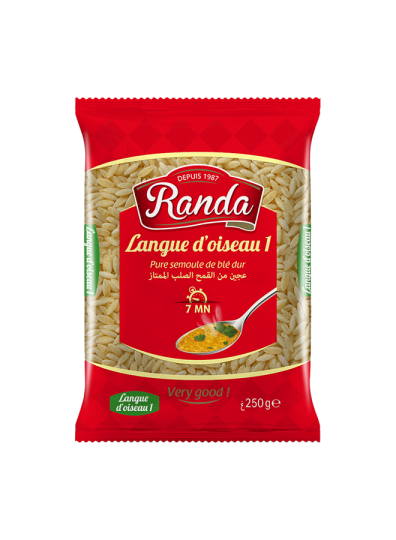 PÂTES A SOUPE LANGUE D'OISEAU - RANDA