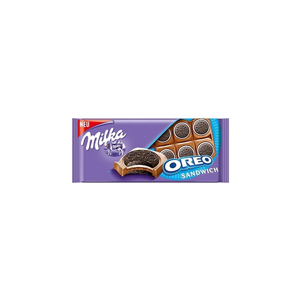 MILKA OREO SANDWICH CHOCOLATE 92 G / 3 OZ